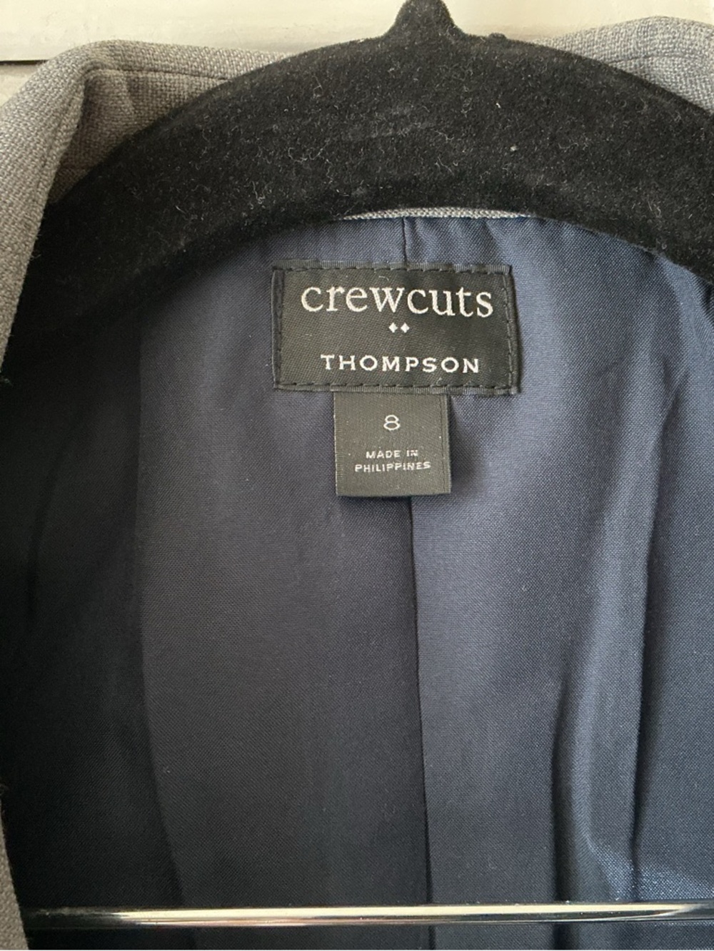 Boys Crewcuts Thompson Gray Matching 2 Piece Suit Size 8 - Picture 3 of 10
